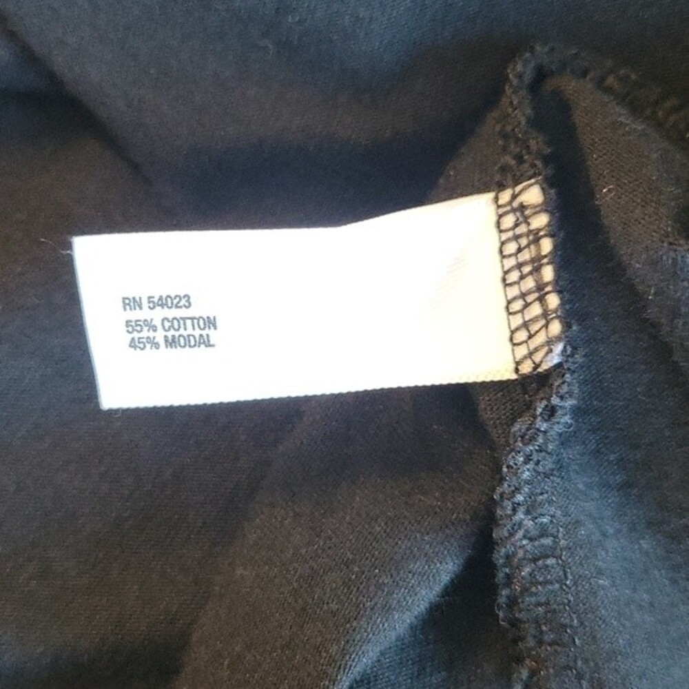 GAP Black Casual Cotton Modal Tank Top size M Ruffles Fun Everyday - Picture 12 of 12